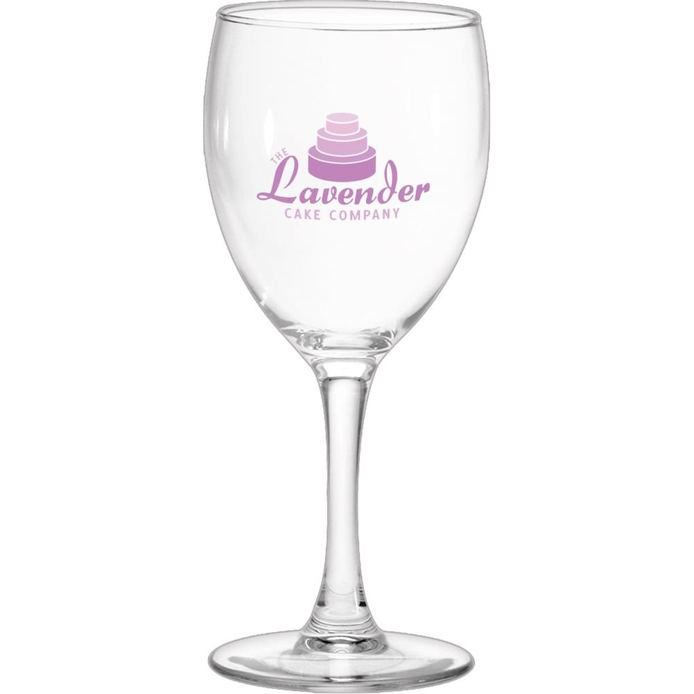 Branded Made in America Wine Glass